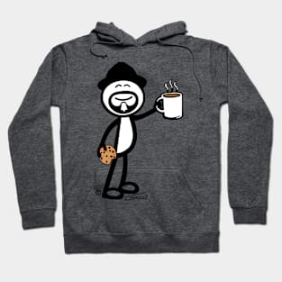 GG Coffee Guy Stick Figure With Cookie Hoodie